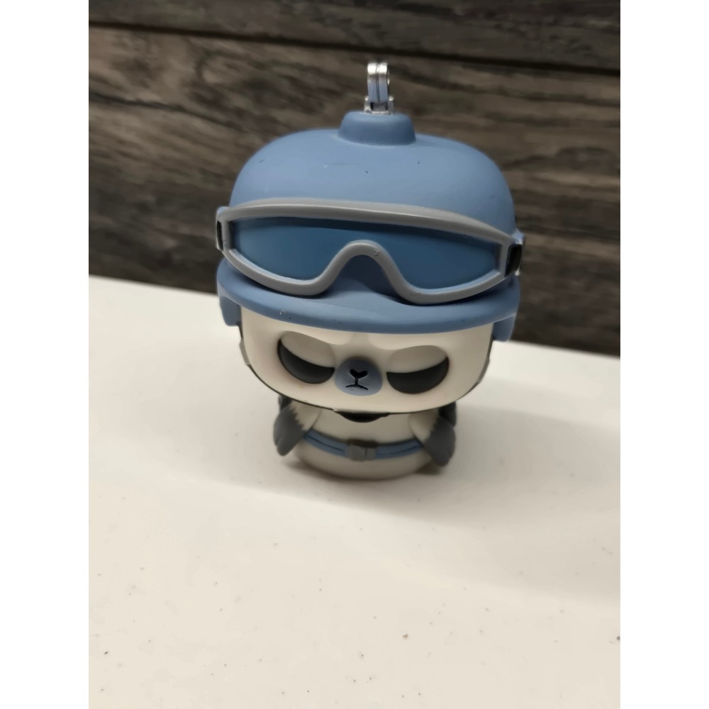 Tokidoki Unicorno Friends Panda Soldier Vinyl Figure Blue Helmet Goggles Toy